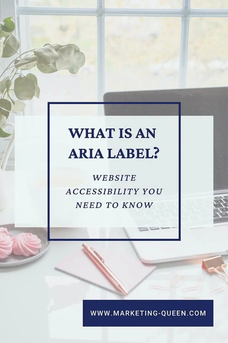 Pin Graphic to bookmark this blog post - What is an ARIA label?