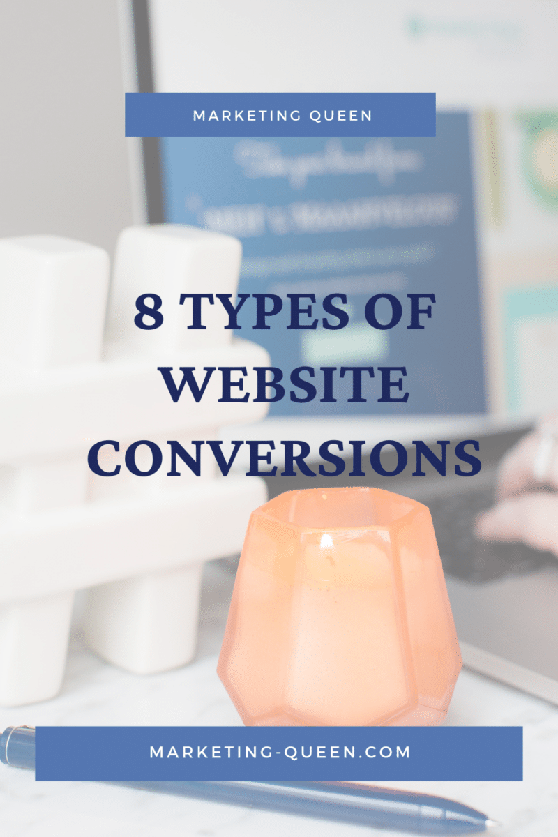eight types of website conversions
